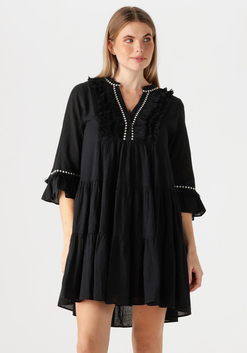 Devotion Mini Jurk Dames Efisto, Maat: L, Kleur: Zwart