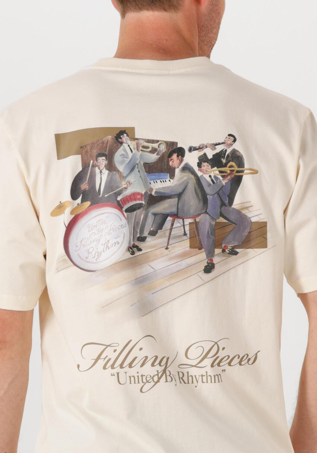 Ecru FILLING PIECES T-shirt T-SHIRT BAND - large