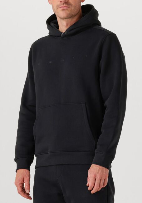 Zwarte GENTI Trui BASIC LOGO HOODIE - large