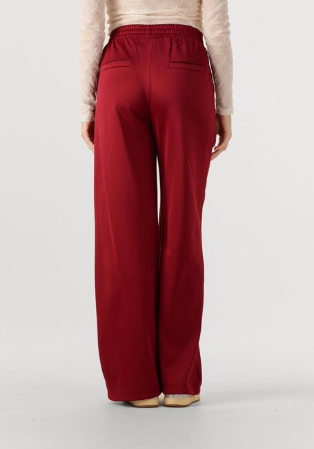 Bordeaux ALIX THE LABEL Wijde broek LADIES KNITTED TRAINING SWEAT PANTS - large