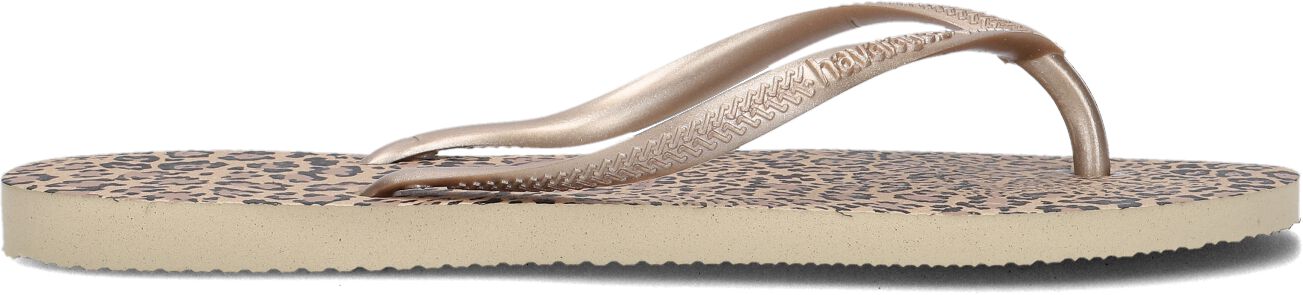 Havaianas Teenslippers Dames Slim Animals, Maat: 41, Materiaal: Rubber, Kleur: Goud