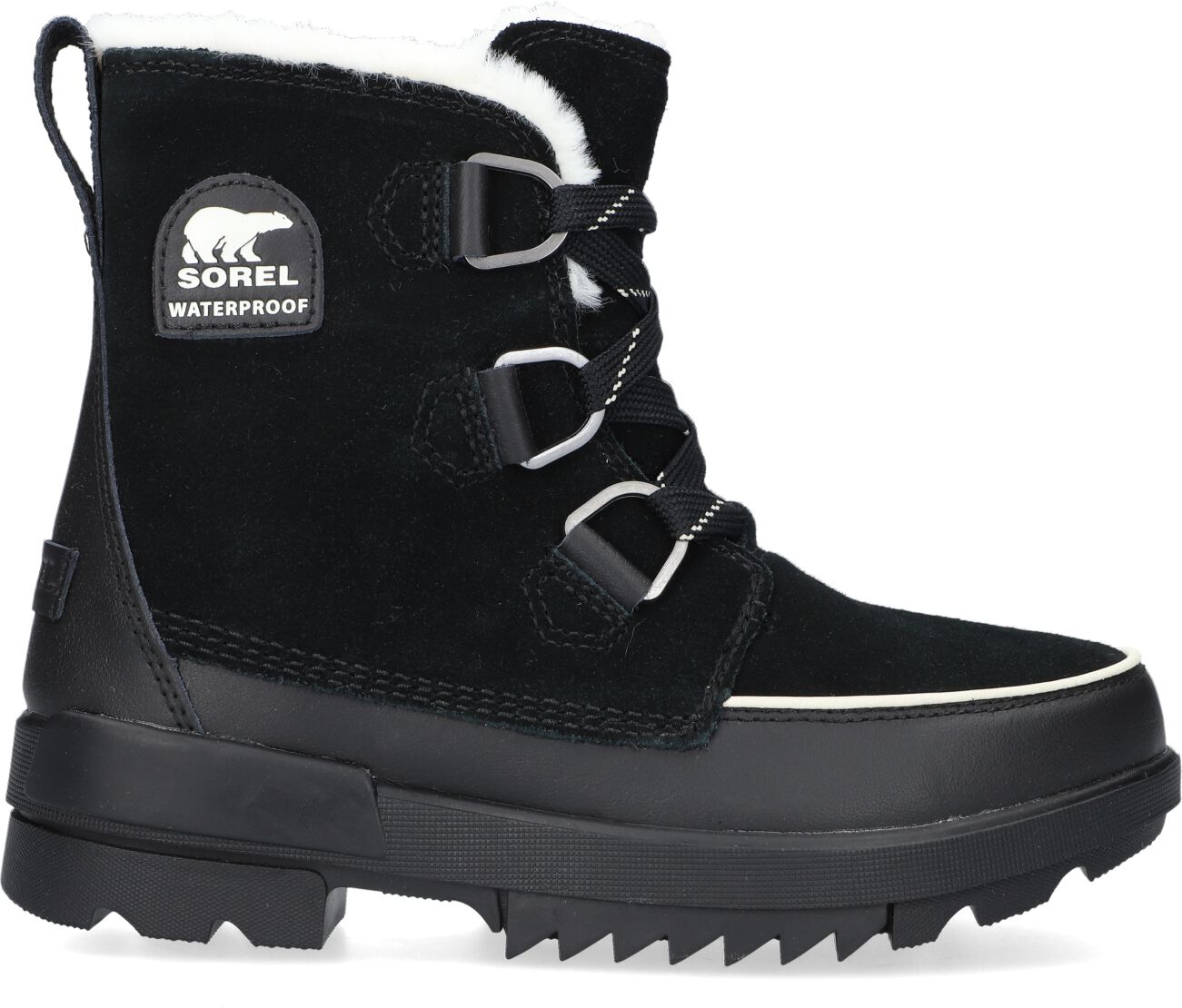 Sorel Vachtlaarzen Dames Torino Ii Wp, Maat: 37, Materiaal: Textiel, Kleur: Zwart
