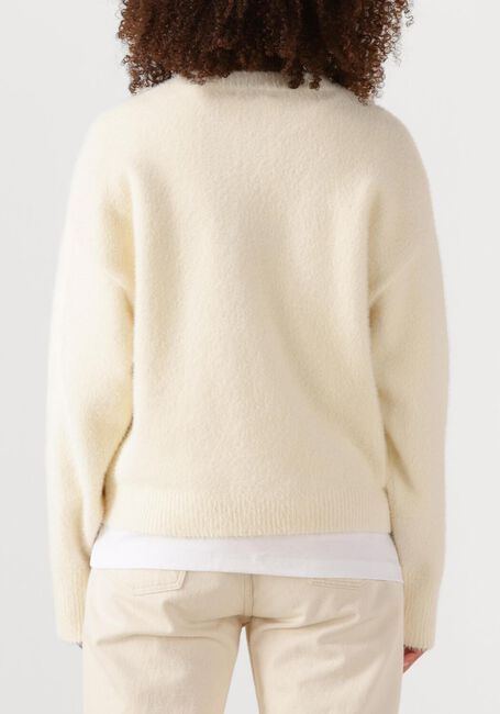 Witte OLAF HUSSEIN Truien/vesten FLUFFY SCHRIPT LOGO KNIT - large