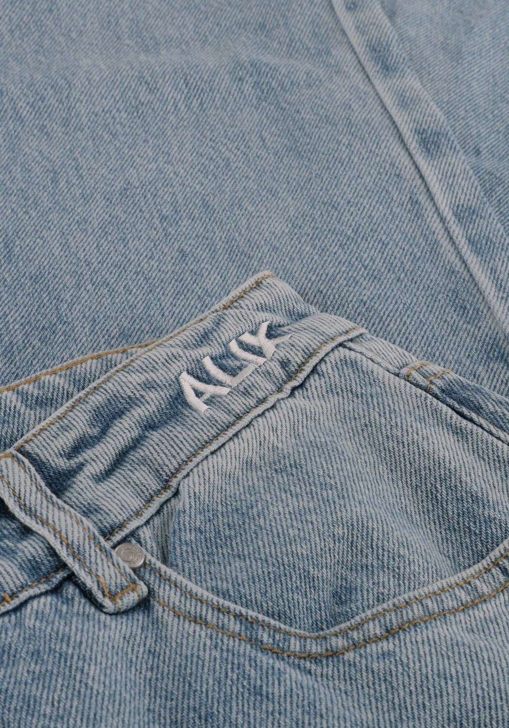 Lichtblauwe ALIX THE LABEL Wide jeans LADIES WOVEN DENIM PANTS - large