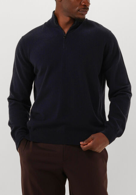 Donkerblauwe FILIPPO DE LAURENTIIS Trui MEZZA ZIP ML - large