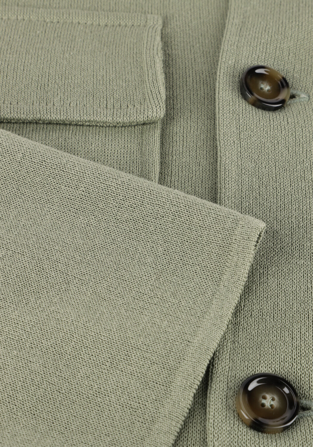 Groene LARDINI Overshirts KNIT JACKET - large