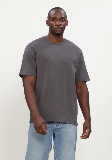 Donkergrijze NN.07 T-shirt NAT SS LOGO TEE 3457 - large