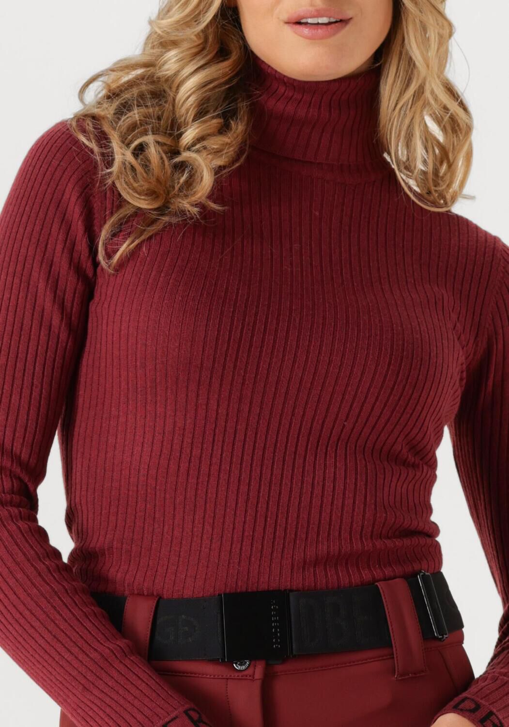 Bordeaux GOLDBERGH Coltrui MIRA LONG SLEEVE KNIT SWEATER - large
