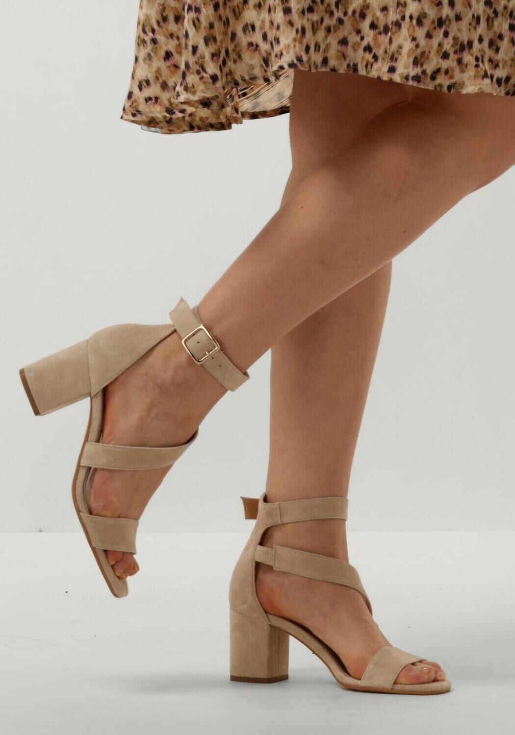 Beige NOTRE-V Sandalen met hak 16036 - large