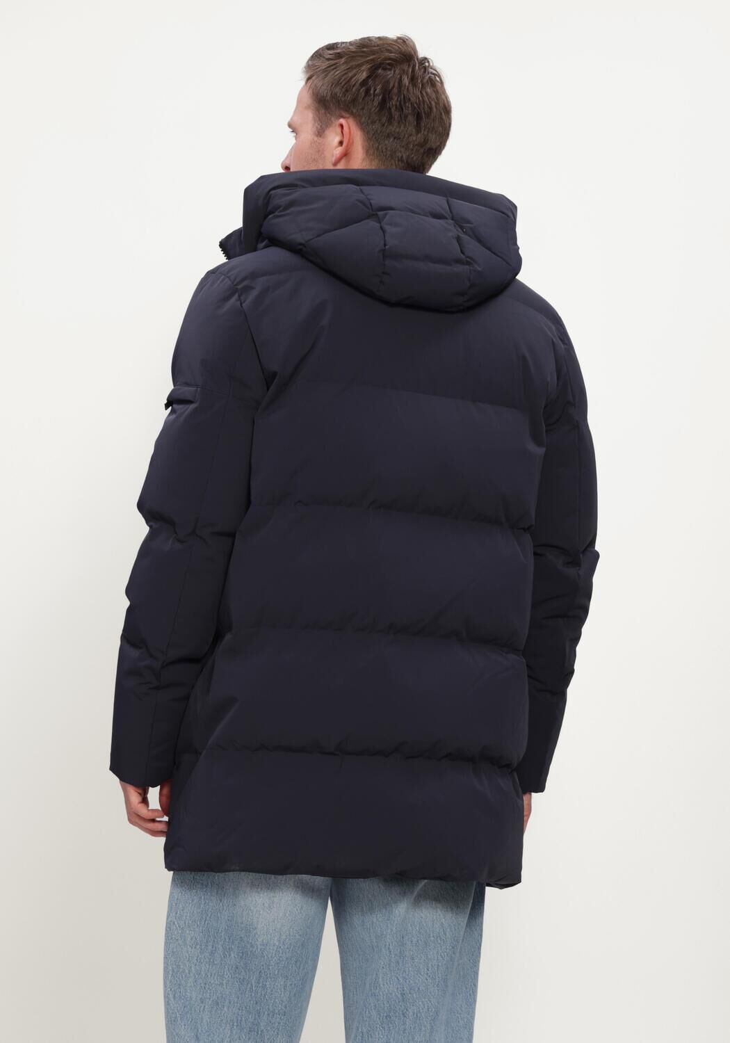 Donkerblauwe GENTI Gewatteerde jas CHRIS - large