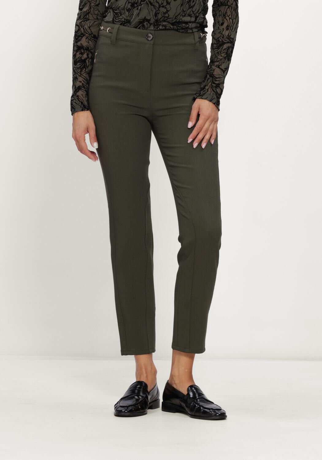 Khaki MARC CAIN COLLECTION Pantalon PANTALON SILEA - large