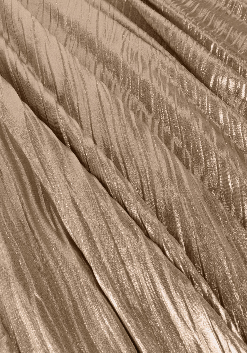 Bronzen ACCESS Maxirok TEXTURED METALLIC EFFECT MAXI SKIRT - large