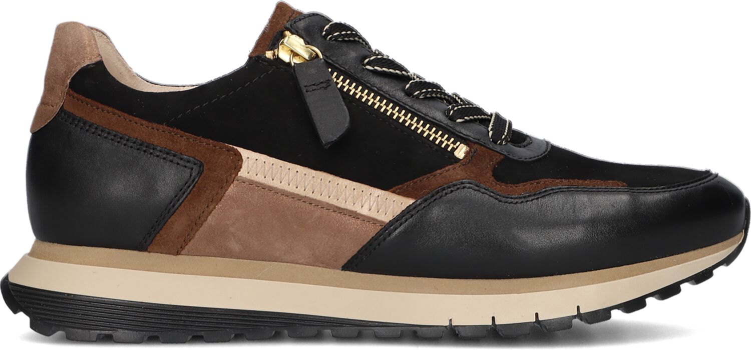 Gabor Lage Sneakers Dames 378, Maat: 42, Materiaal: Suède, Kleur: Bruin