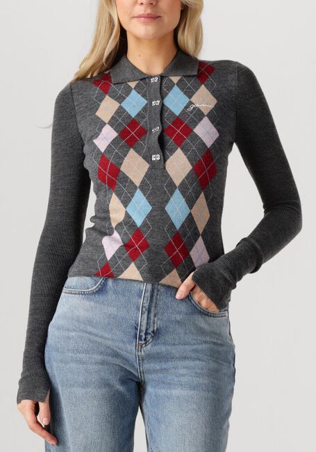 Donkergrijze GANNI Trui K2601 - large