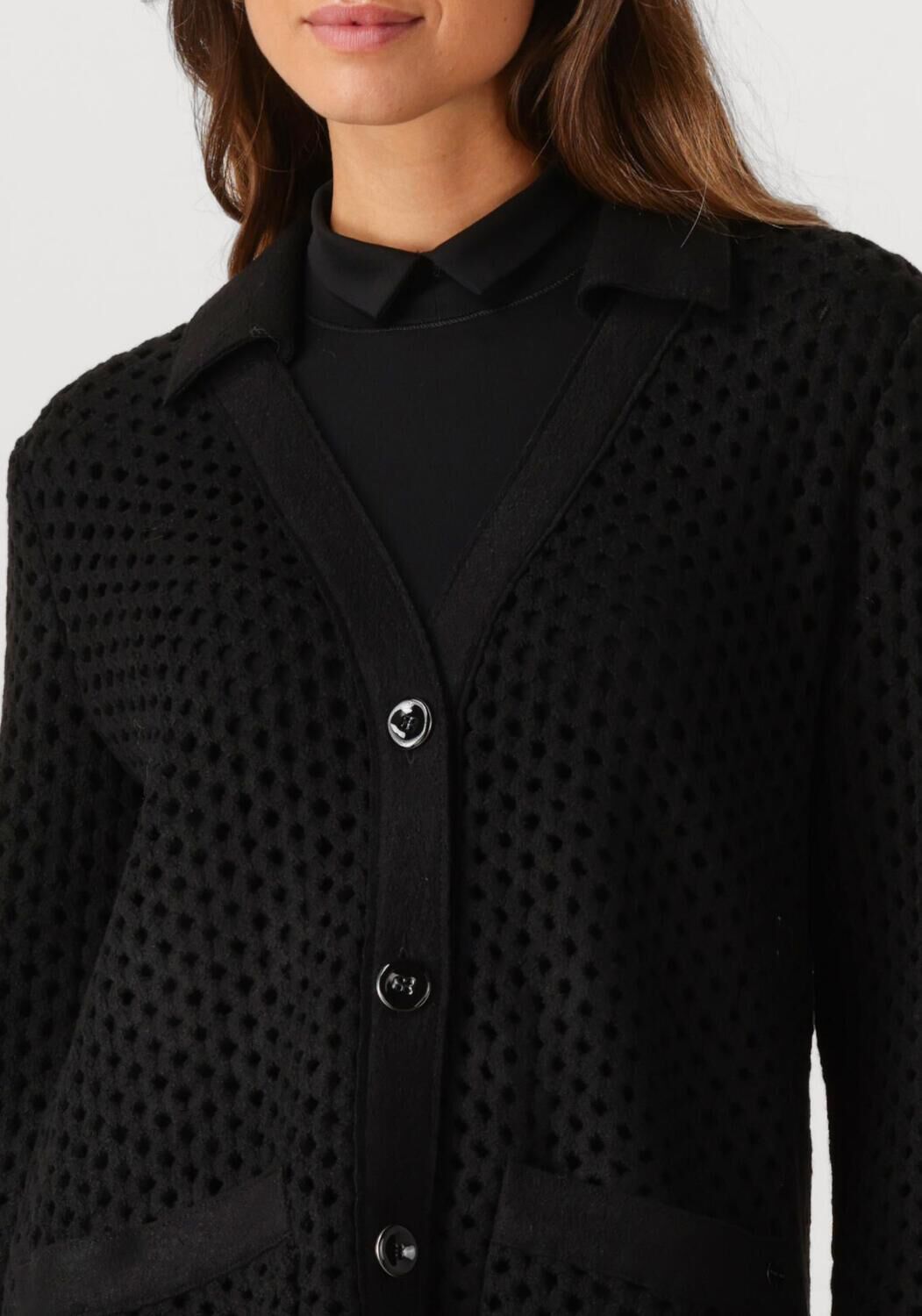 Zwarte MARC CAIN COLLECTION Vest ZC 39.03 M17 - large