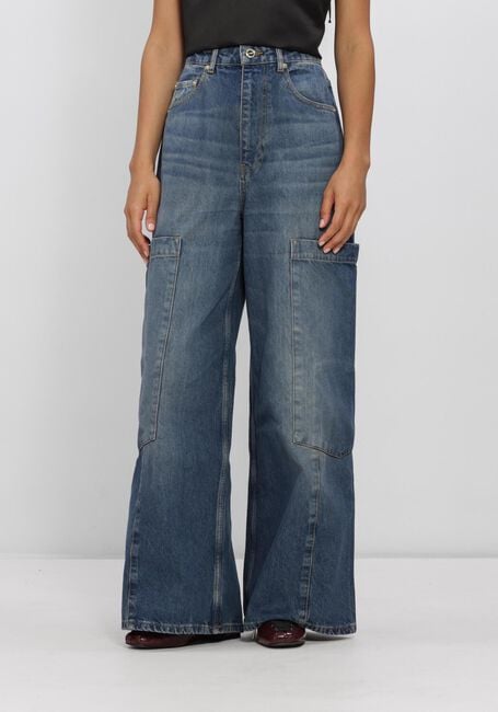 Blauwe GANNI Wijde broek BAGGY CARGO JEANS - large