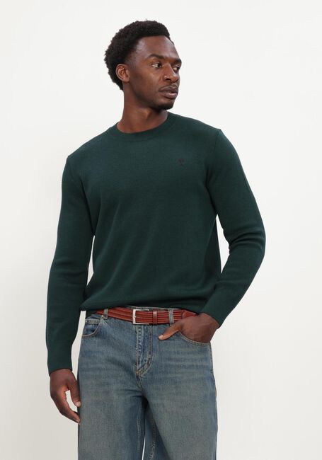 Donkergroene AMI PARIS Trui QUOTA - CREWNECK SWEATER WITH AMI DE COEUR - large