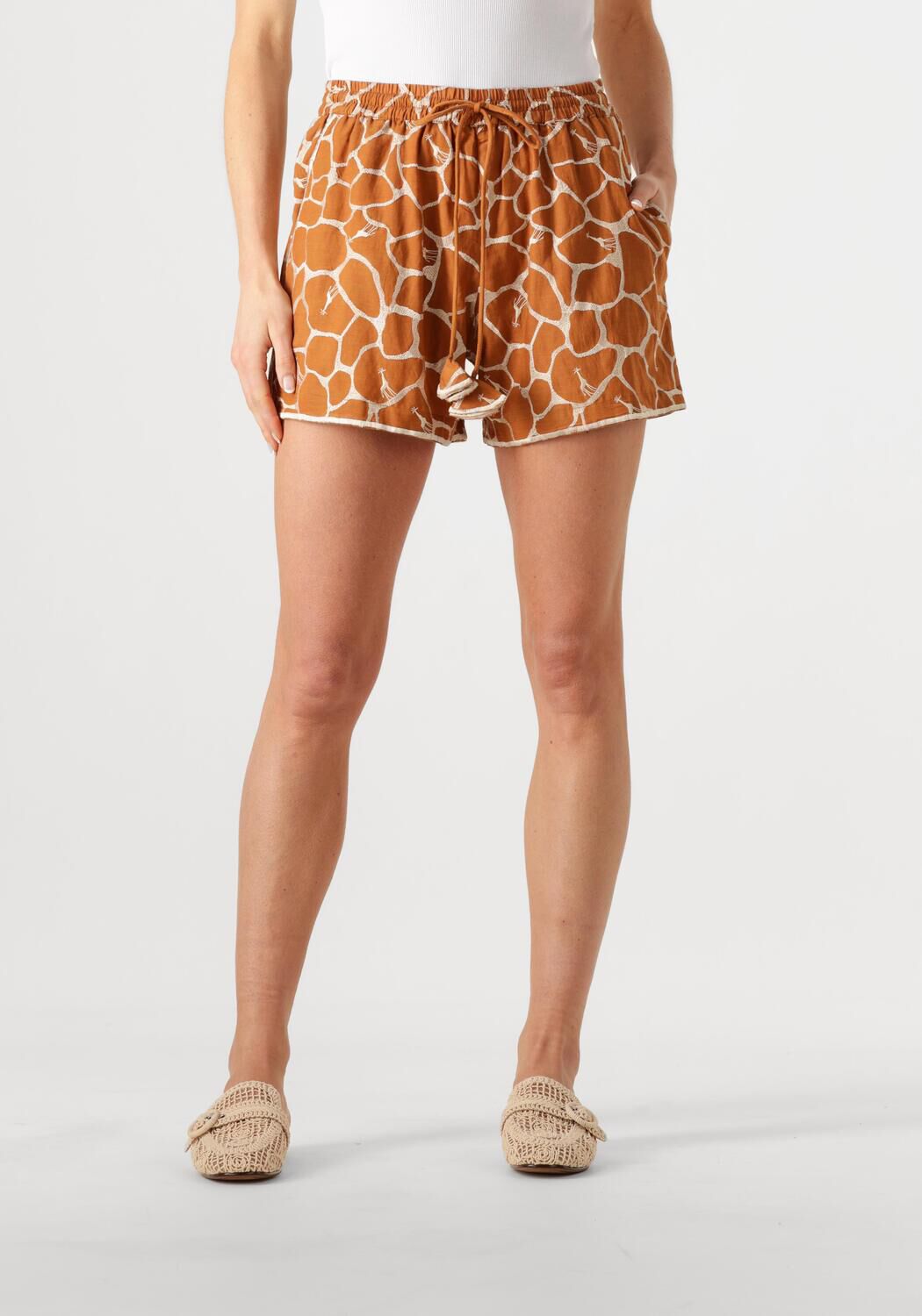 Scarlett Poppies Korte Broek Dames Kosos Shorts, Maat: L, Kleur: Bruin afbeelding 1