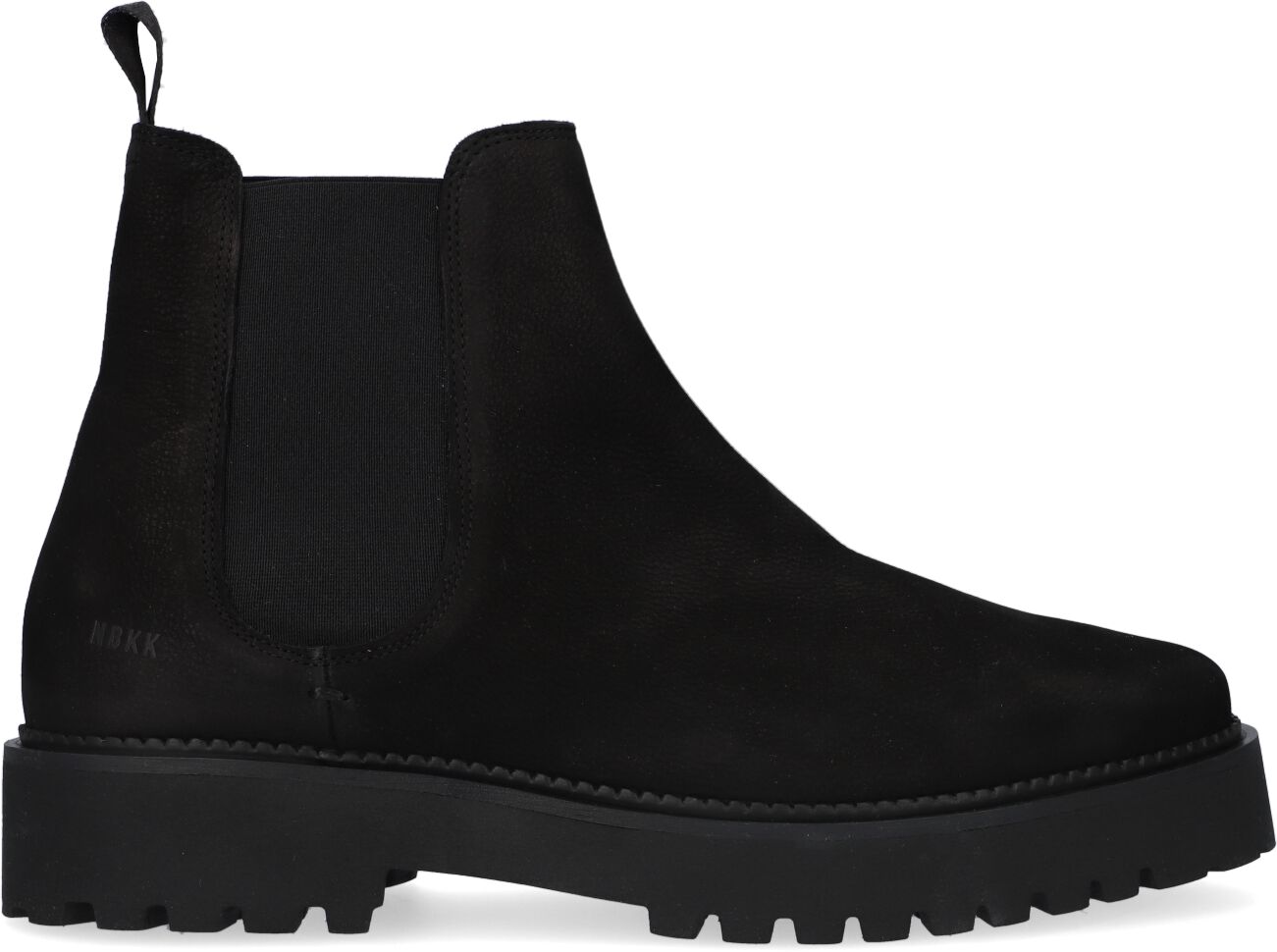 Nubikk Chelsea Boots Heren Logan Rai, Maat: 44, Materiaal: Nubuck, Kleur: Zwart