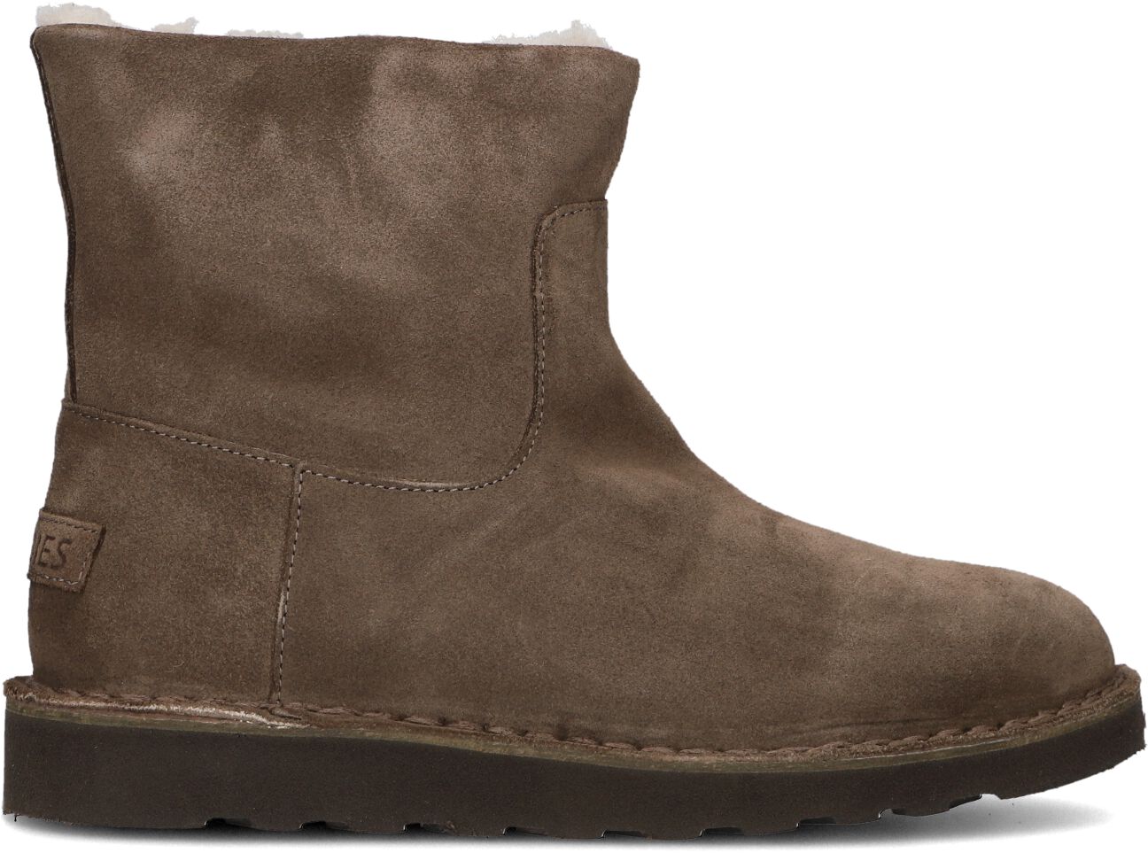 Shabbies Enkelboots Dames Palissa L, Maat: 38, Materiaal: Suède, Kleur: Bruin