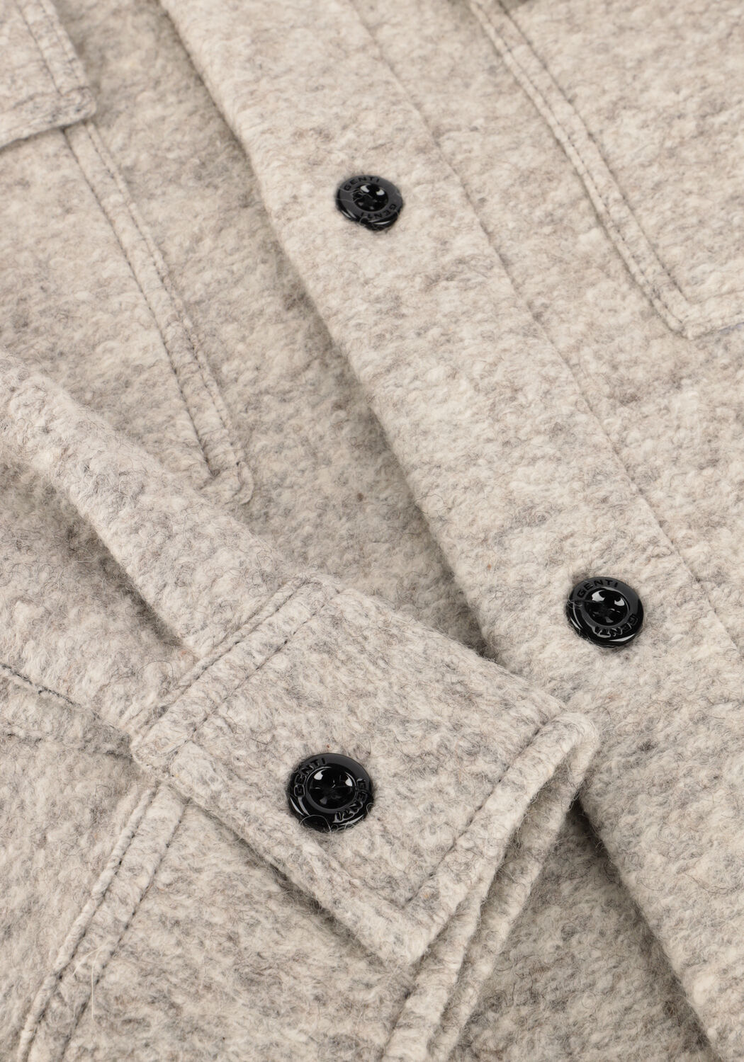 Lichtgrijze GENTI Overshirt EAGLE RELAXED FIT - large