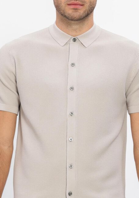 Beige GENTI Polo SHIRT 8 BUTTON SS 1260 - large