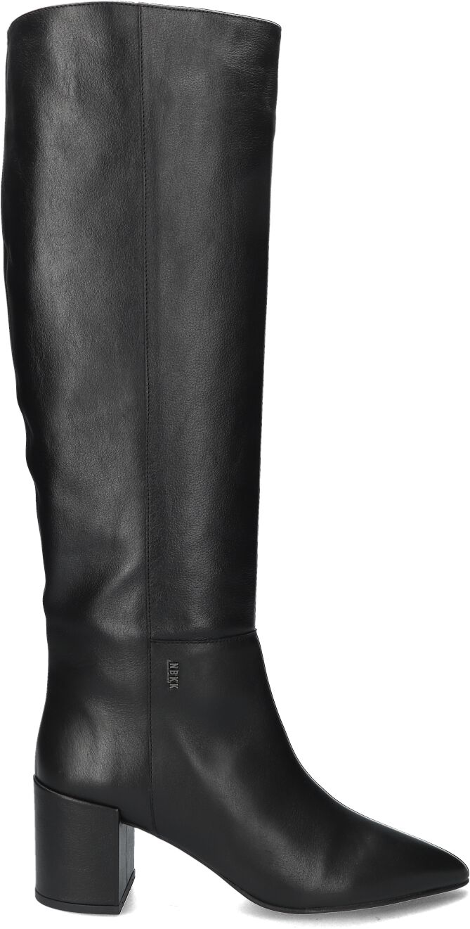 Nubikk Hoge Laarzen Dames Isa Bella, Maat: 38, Materiaal: Leer, Kleur: Zwart