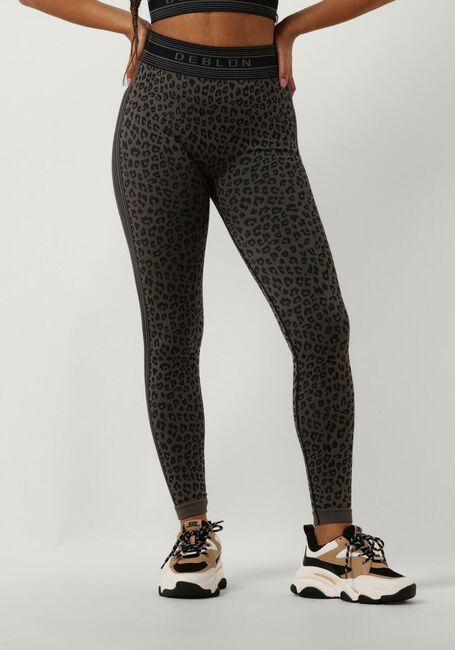 Zwarte DEBLON SPORTS Broeken JISKA SEAMLESS LEGGINGS - large