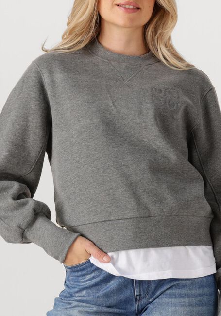Grijze DANTE6 Trui LISON LOGO SWEATER - large