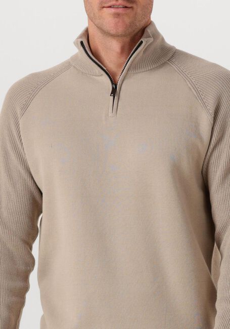 Beige GENTI Trui TURTLE ZIP - large