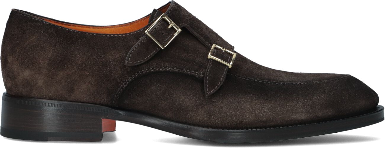 Santoni Nette Schoenen
Heren Sue 2-gesp Spiegel Schoen, Maat: 42,5, Materiaal: Suède, Kleur: Bruin
