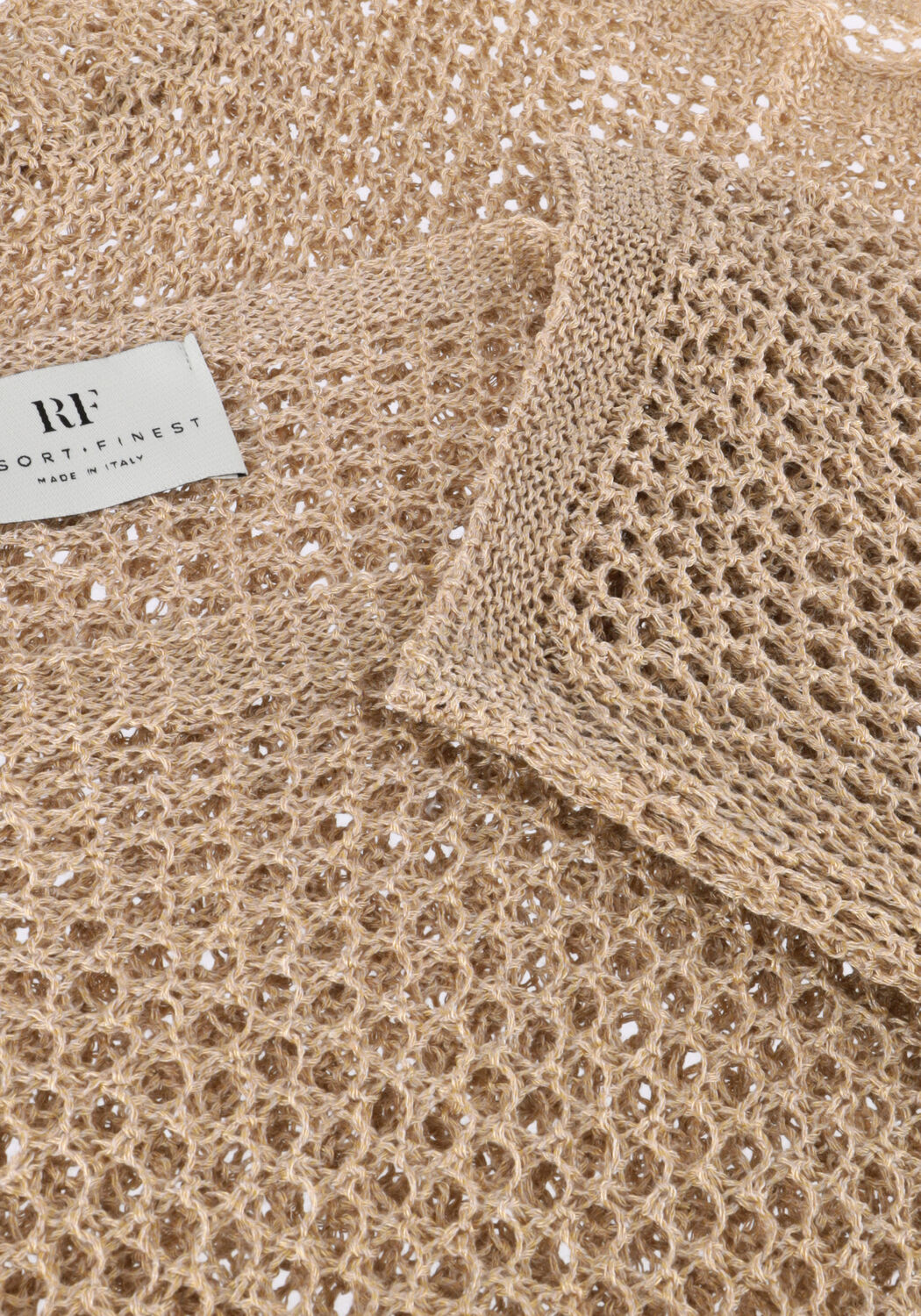 Beige RESORT FINEST Trui CROCHET SWEATER - large