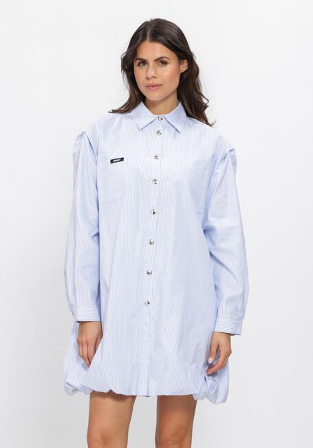 Lichtblauwe JOHNY Mini jurk BALLOON SOFIA - large