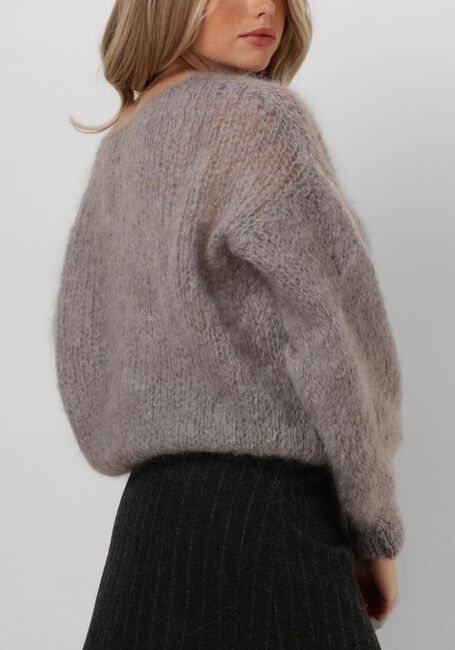 Grijze AMERICAN DREAMS Trui MILANA LS MOHAIR KNIT - large