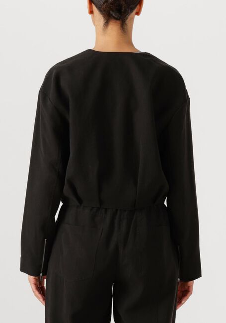 Zwarte DANTE6 Teddy jas LONZA PLEATED BOMBER JACKET - large