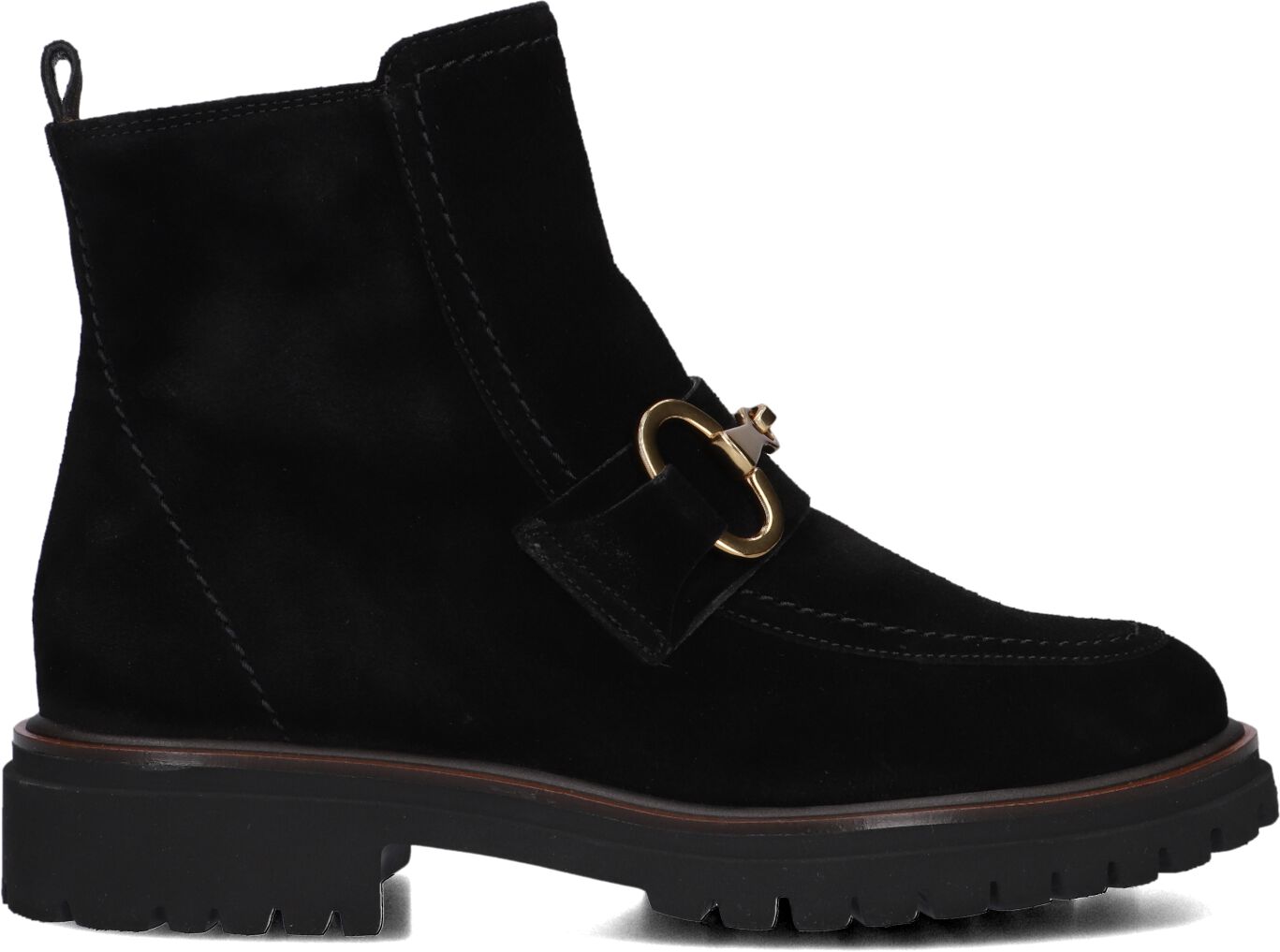 Paul Green Enkelboots Dames 8024, Maat: 39, Materiaal: Suède, Kleur: Zwart