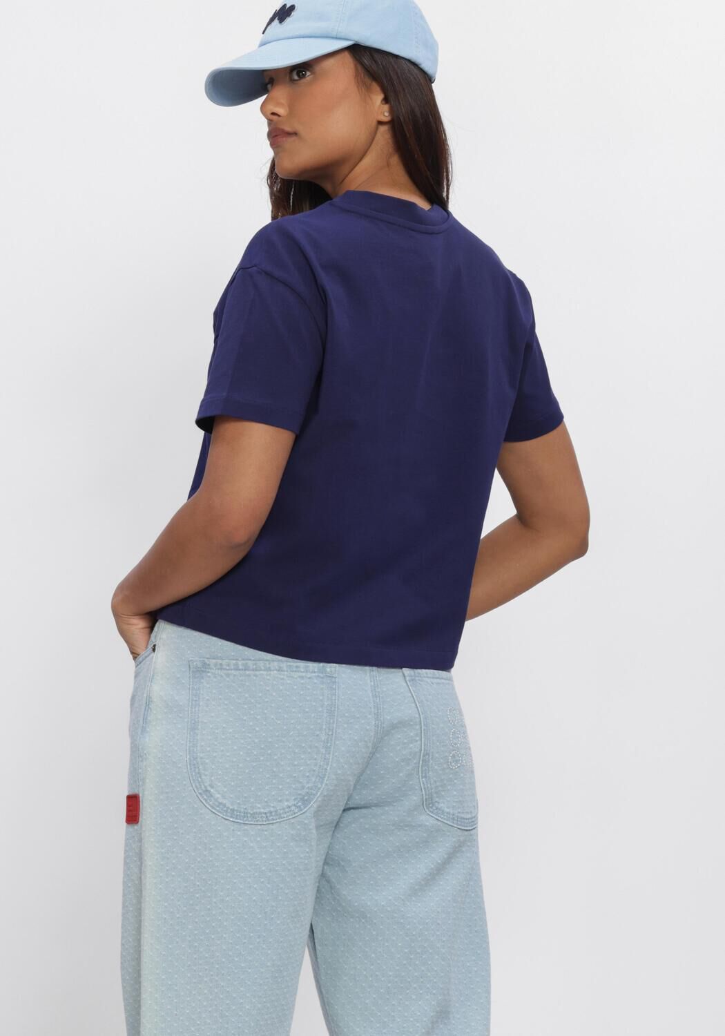 Donkerblauwe APC Tops & T-shirts BOXY RUE MADAME - large