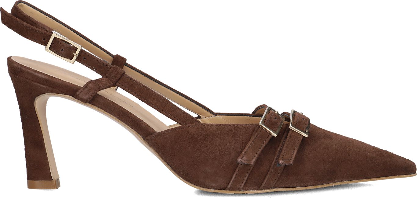 Stefano Lauran Slingbacks Dames 77212, Maat: 39, Materiaal: Suède, Kleur: Bruin afbeelding 1