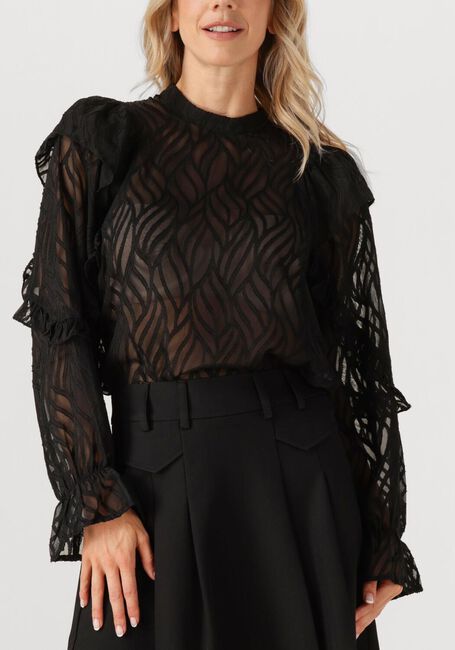 Zwarte CO'COUTURE Blouses ROCHELLE FRILL BLOUSE - large