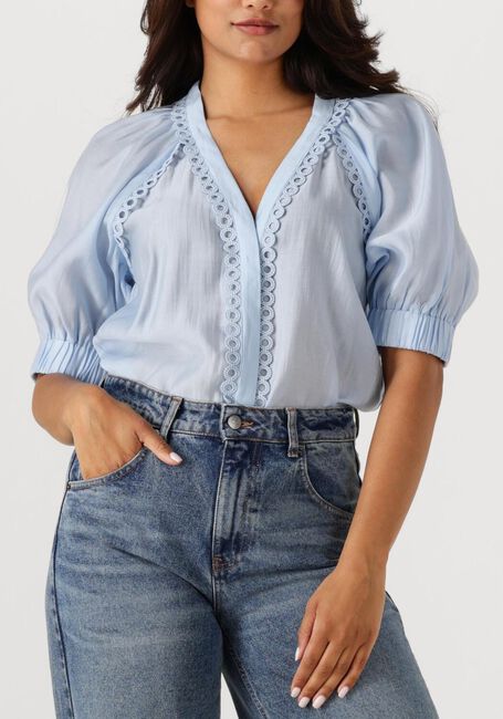 Lichtblauwe COPENHAGEN MUSE Top CM MOLLY SHIRT - large