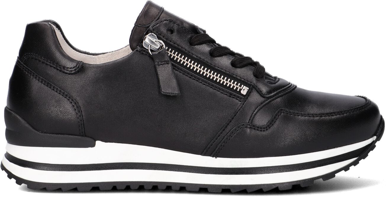 Gabor Lage Sneakers Dames 528, Maat: 40, Materiaal: Leer, Kleur: Zwart