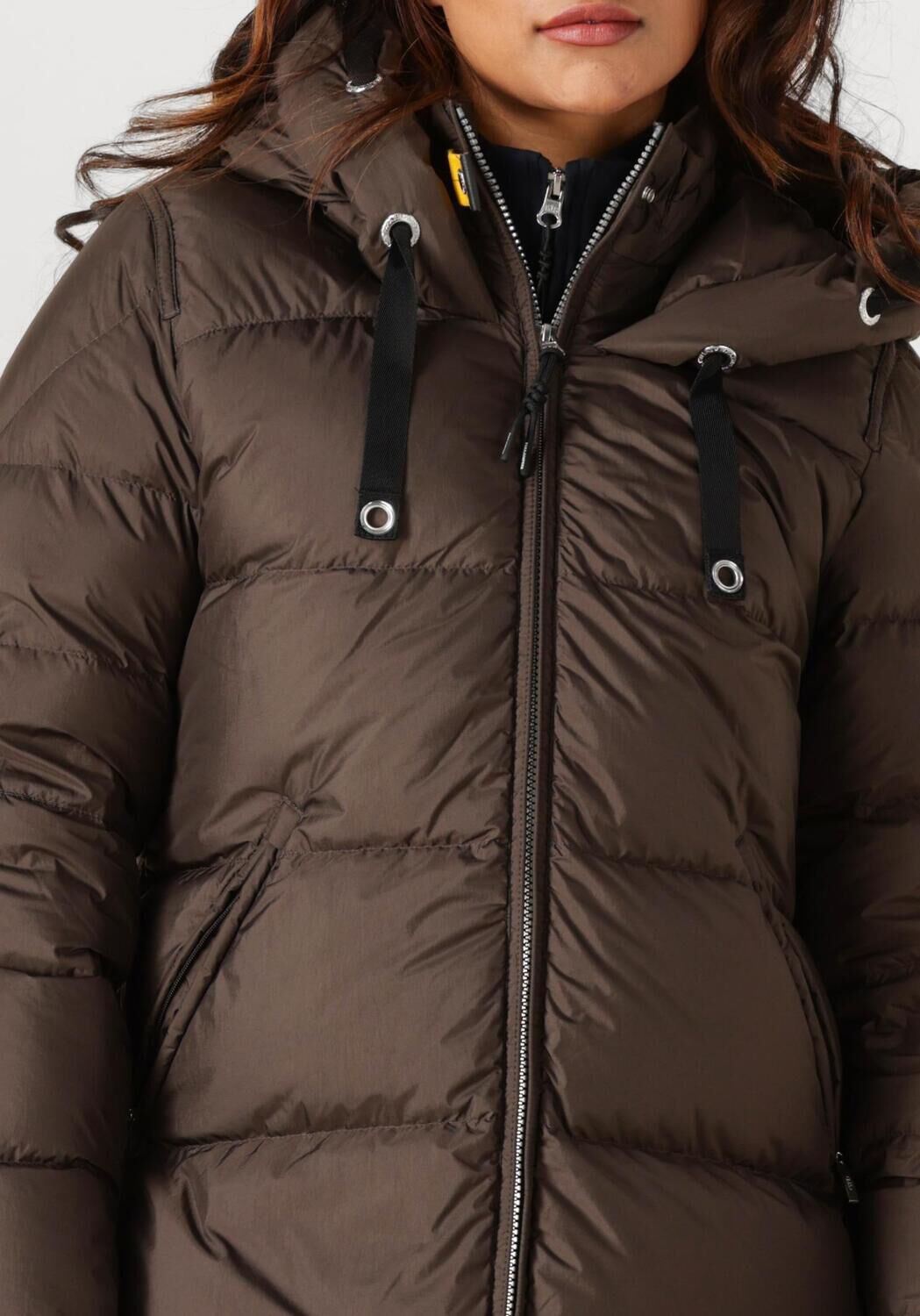 Bruine PARAJUMPERS Gewatteerde jas PANDA WOMAN - large