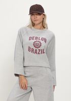 Grijze DEBLON SPORTS Sweater AYMEE SWEATER