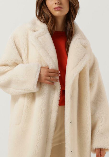 Witte STAND STUDIO Teddy jas MARIA COAT TEDDY - large