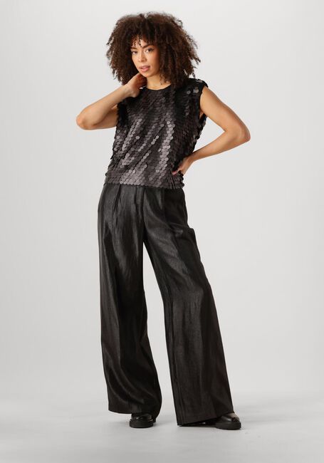 Zwarte CO'COUTURE Top MAXI CC SEQUIN BO BLOUSE - large