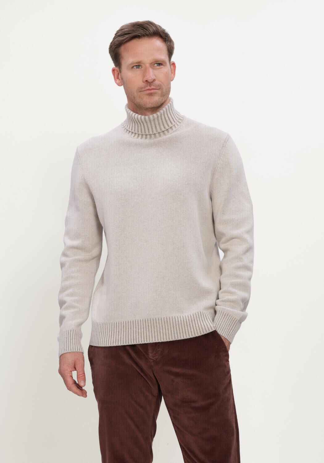 Beige GRAN SASSO Coltrui TURTLE NECK - large