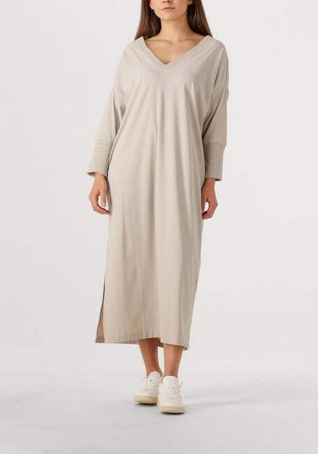 Beige PENN & INK Midi jurk DRESS V - large
