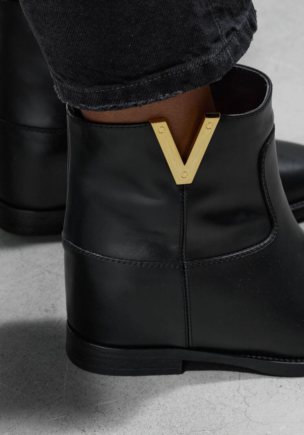 Zwarte VIA ROMA 15 Enkellaarsjes SANTA MONICA 2576 - large