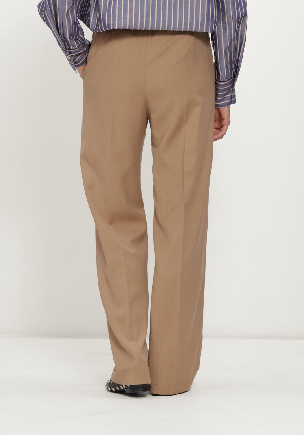 Camel FORTE FORTE Pantalon GRAIN DE POUDRE ELASTICATED PANTS - large