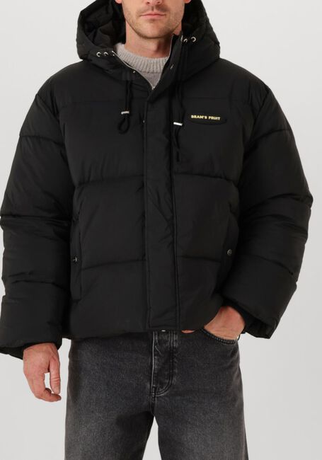 Zwarte BRAM'S FRUIT Gewatteerde jas HOODED PUFFER JACKET - large